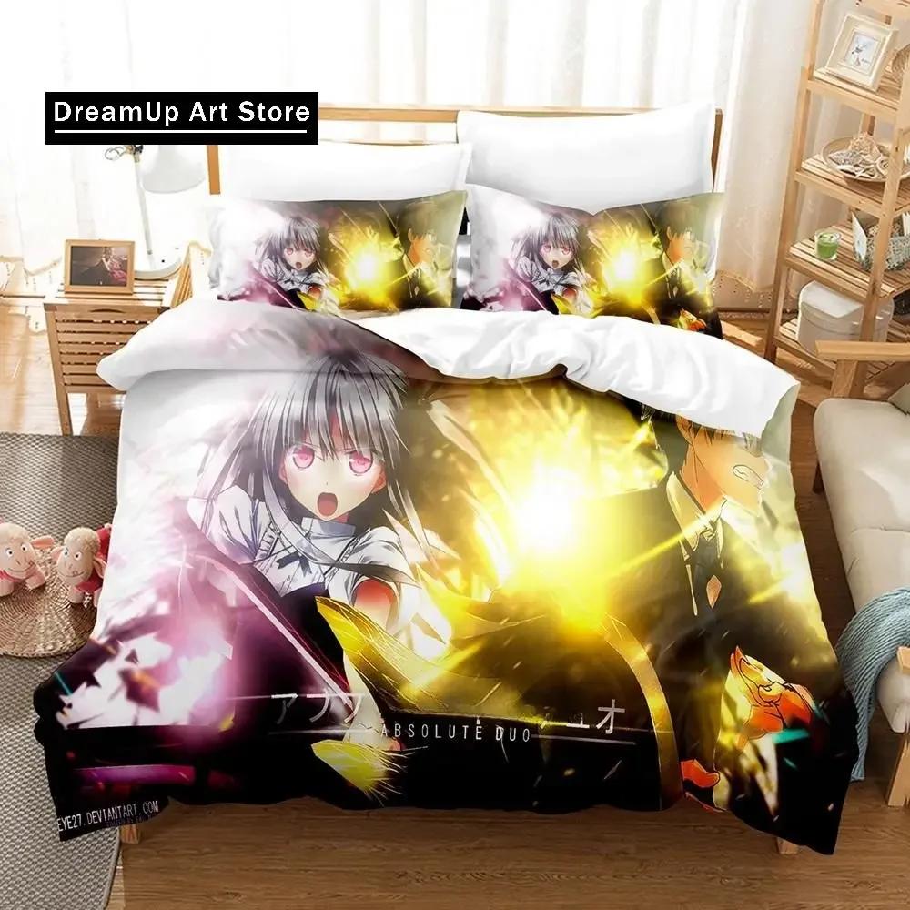New 3d Print Kawaii Anime Absolute Duo Bedding Set Single Twin Full Queen King Size Bed Set Adult Kid Bedroom Duvet cover Sets