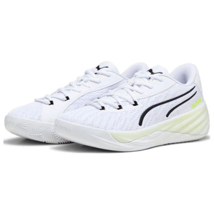 Puma All-Pro Nitro White Lime Squeeze Men Sneakers 378541-01
