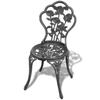 Chaises de bistro - vidaXL - Aluminium coulé - 2 pcs - Vert - Résistant aux intempéries
