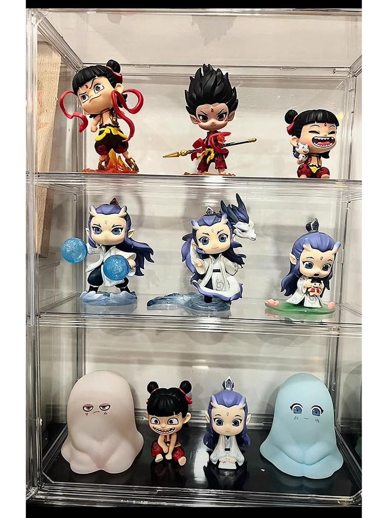 Labubu Figurine Acrylic Display Box - High Transparency Doll Storage Cabinet