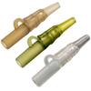 50 Set Fishing Sleeve Clip Tail Rubber Tube Clips Fixing Line Connector Sleeve Fishing Terminals Tackle Leads Clips