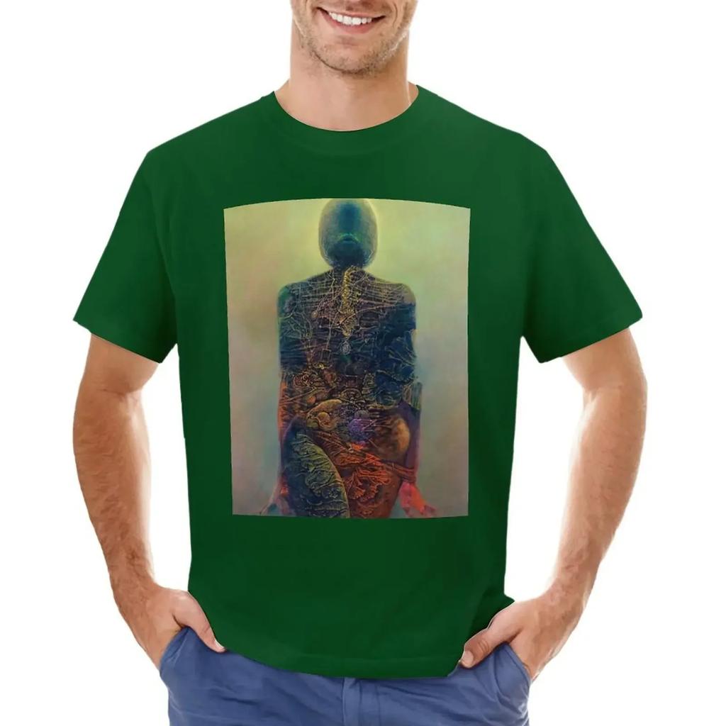 Zdzislaw beksinski T-shirt sublime per un ragazzo vestiti estetici uomo magliette grafiche