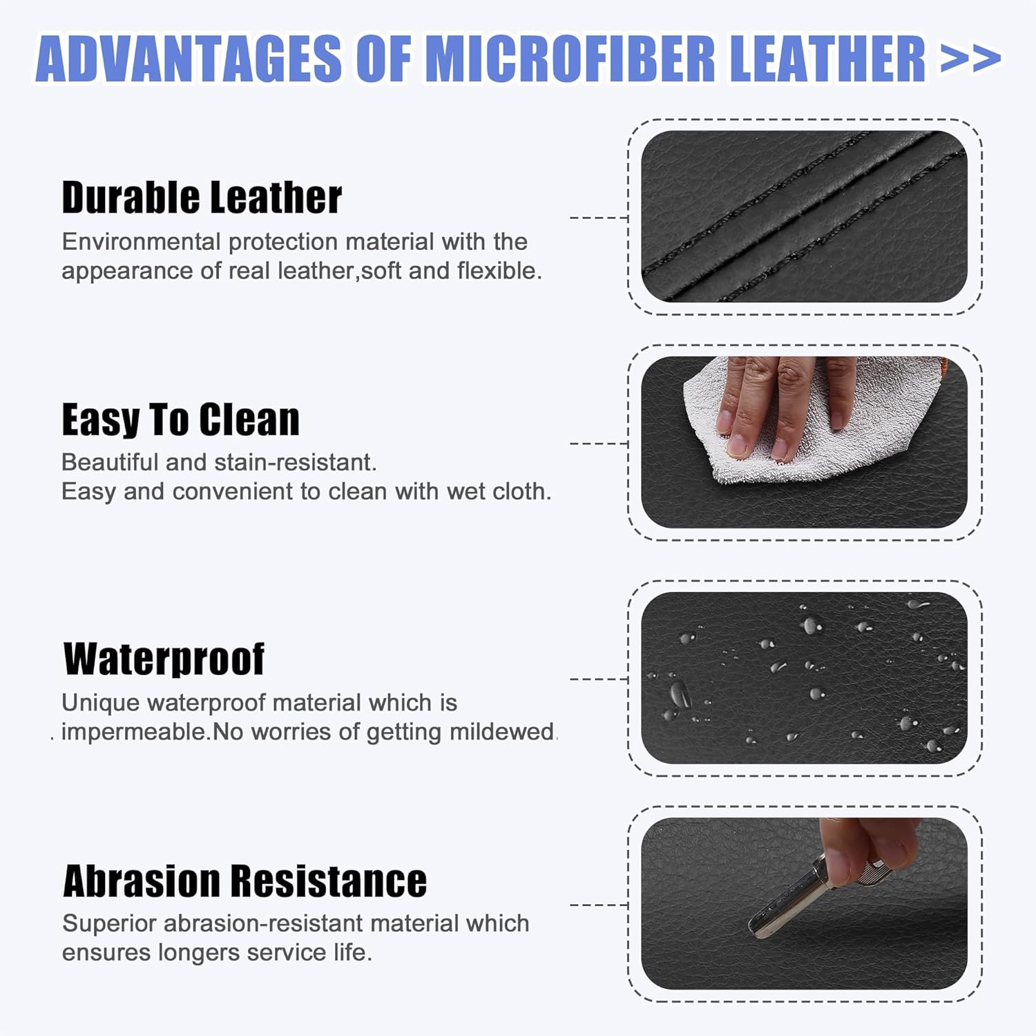 Unifizz Car Center Console Cover Armrest Seat Box Cover Protector Replacement Microfiber Leather for Acura TSX 2009 2010 2011 2012 2013 2014 Black