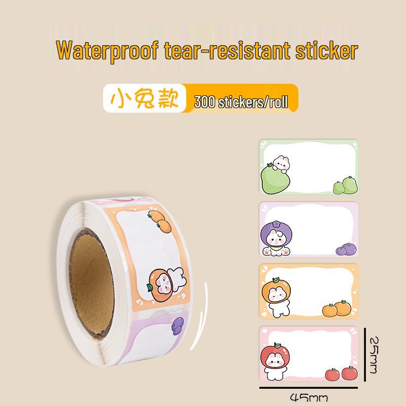 Personalisierte Cartoon-Namensaufkleber: Wasserdichte, Selbstklebende Etiketten für Kinder - Perfekt für Wasserflaschen und Schulbedarf