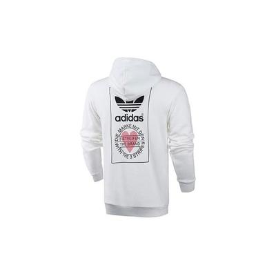 adidas Originals Valentines Series Hoodie with Back Print Logo Men Tops White GK7163