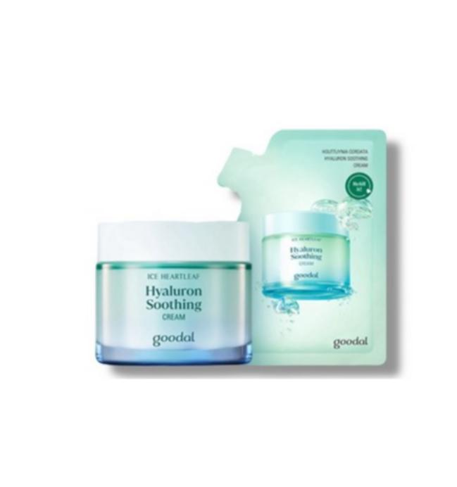 GOODAL Houttuynia Cordata Hyaluronic Soothing Cream – 75ml + 75ml Refill