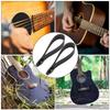 6PCS Leather Material Guitar Strap Holder Black Guitar Strap Lock Headstock Strap Tie  For Guitars
