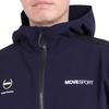 Move Sports Men's AIRY TRANSFER TOUGH Light Rip Hoodie with Hood Logo, Full-Zip Hoodie with Front Opening, 4-Way Stretch, Water-Repellent, Shape-Retai