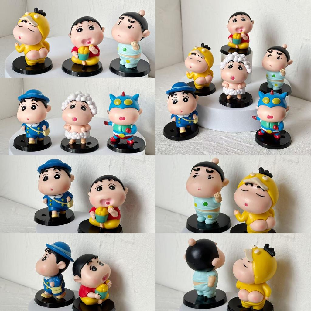 Crayon Shinchan Bubble Little New Pvc Collectible Car Desk Decor For Kids Gift
