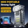 COB+SMD LED Outdoor Mini Flashlight USB-C Rechargeable Camping Work Light 1000mAh Powerful Flashlight for Travel Emergency Light