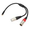 Plug and Play 3.5mm 1/8 To XLR Microphone Cable 3.5mm To 3Pin XLR Y Split Cable  Studio Equipment