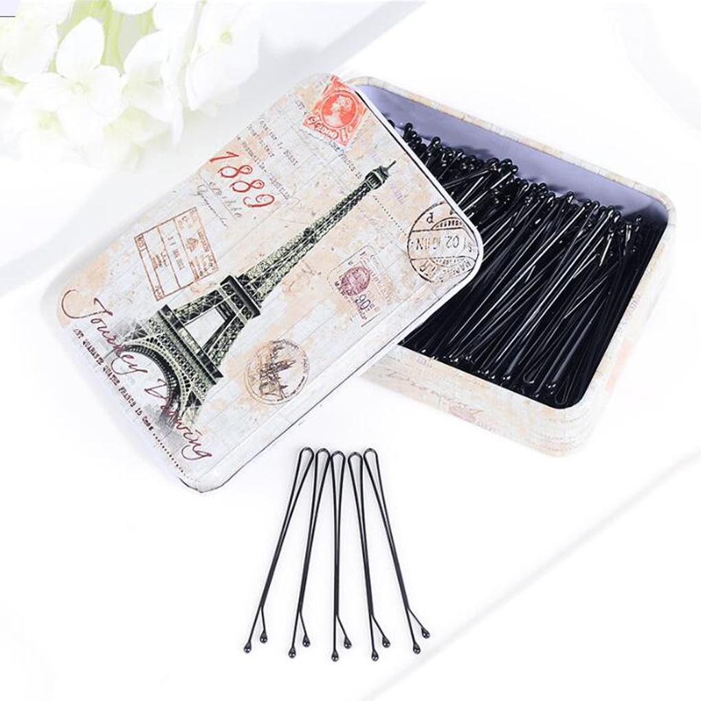 Damen Perinder Silpin 200p (Gerade) Schwarze Hochsteckhaarnadel