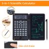 Scientific Calculator with LCD Writing Tablet – 240 Functions for Math, Physics & Exams, Dual-Line Display, One-Click Clear & Lock, Pull-Out