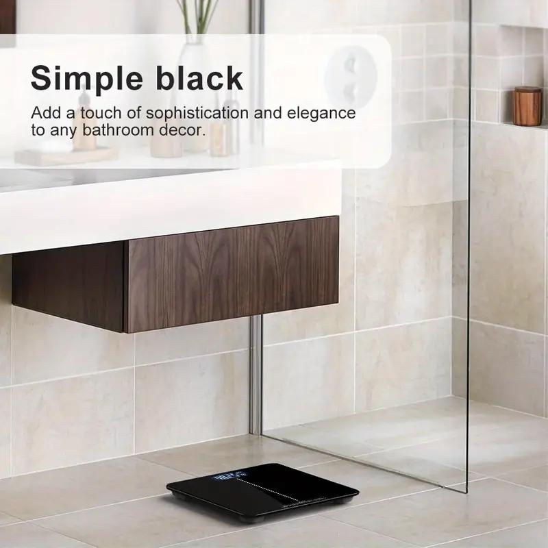 Digital Bathroom Scale Highly Accurate Body Weight Scale With Lighted LED Display Round Corner Design Weight Scale