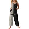 Women's Fashion Halloween Print Casual Vintage Sleeveless Button Jumpsuit