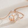 Little Prince Necklace Women Simple and Personalized Versatile Star Moon Pendant Clavicle Chain Neck and Neck Chain