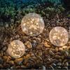 Silicone Sealed Outdoor Solar Crackle Lawn and Patio Light