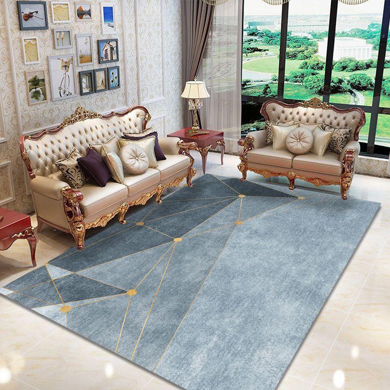 Covor Decorativ Geometric Modern pentru Sufragerie Covor Antiderapant pentru Camere Covor de Casă Covoraș pentru Mese de Cafea Mari Curățare Ușoară