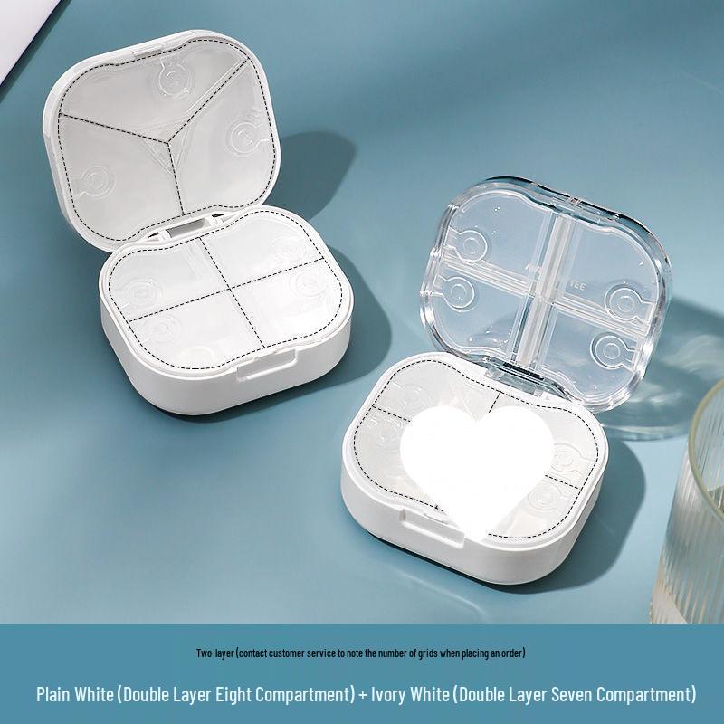 Compact, Moisture-Proof Pill Box for Daily Medication - 3 Times a Day, 7-Day Organizer