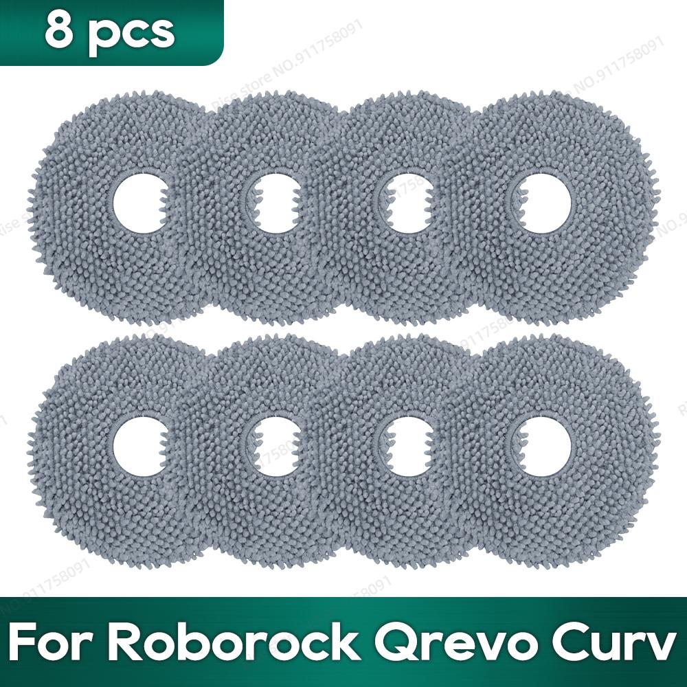 Kompatibel für Roborock Qrevo Curv / Edge Zubehör Hepa Filter Wischtuch Staubbeutel Ersatzteile