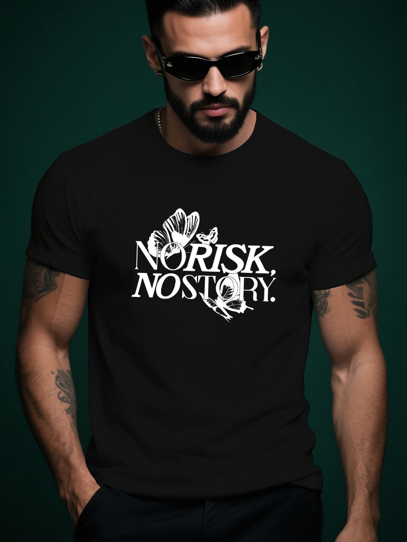 Norisk Nostory  Graphic Tee - Black Casual Summer Tshirt... XXXL