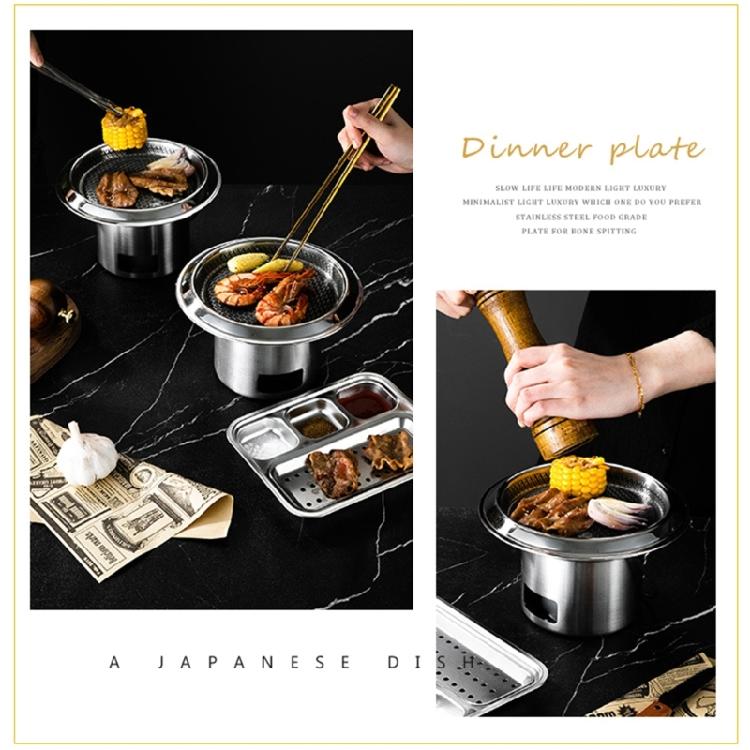 304Stainless Steel Outdoor Stove Cooking Stove Multifunctional Cookware Campings Stove Outdoor Barbecue Tool for Cooking