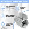 Universal 1/2 Inch NPT Mini Ball Valves Steel Flows Control Device Water Saving Shut Off Valves for Shower Bidet Kitchen