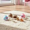 2Pcs Realistic Mini Dog & Cat Cage With Door Miniature Dollhouse Pet House For Doll Accessories Mini Pets Habitat