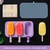 Silicone Ice Pop Maker with Cover Food Safe DIY Ice Cream Mold for Homemade Frozen Treats Ice Lolly Kit