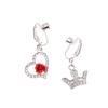 1 Pezzo Anello Finto Ombelico Piercing Finto Ombelico Clip a Corona On Ombelicale Finto Piercing Non Ombelicale Farfalla Cartilagine Gioielli per il Corpo
