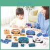 Childrens Educational Panda Face Changing Puzzle Blocks Wooden Toy For Brain Development And Matching