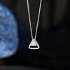 New 925 Sterling Silver Triangle Necklace Personalized Geometric Shape Pendant Necklace Women's Birthday Gift Exquisite Jewelry