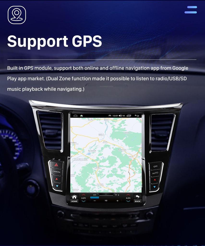 2014-2020 Infiniti QX60/JX35 Bluetooth CarPlay Android Navigation System