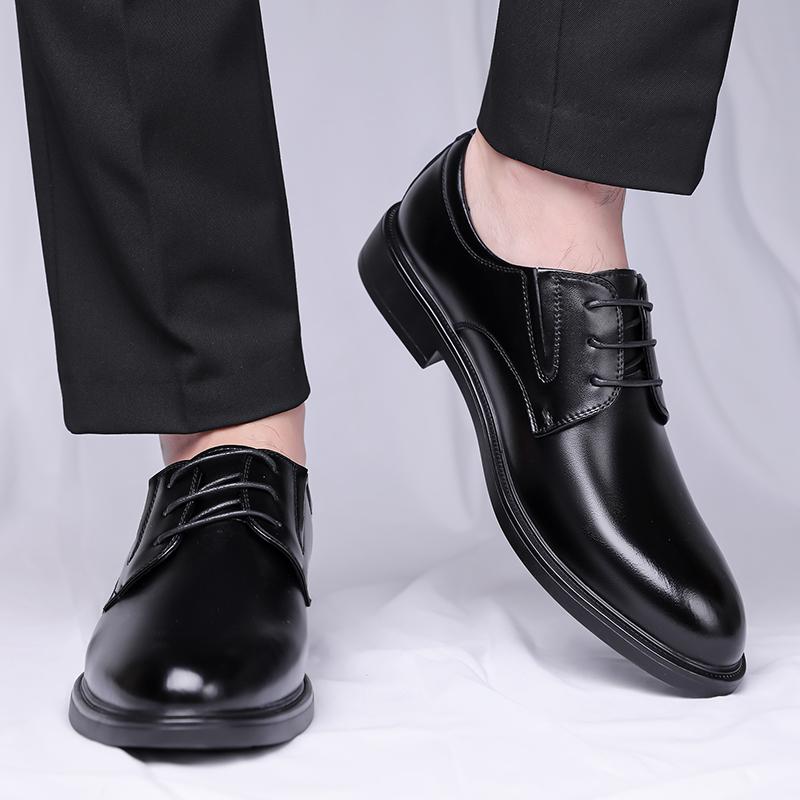 Fashion 2025 New Classic Leather Shoes Men Luxury Oxfords Business Formal Office Men Shoes Boos Dress Male Wedding Shoes Handmade Flats
