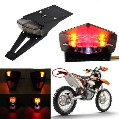 12 V Universal Off Road Dirt Enduro Bike Motorcycle LED Rear Fender Brake Tail Light Turn Signal Waterproof Low Energy