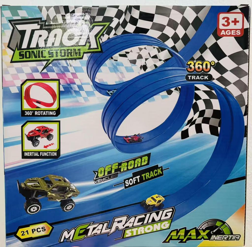 Hot Selling DIY Track Racing Toy for Boys - Cool Inertial Assembly Set for Kids