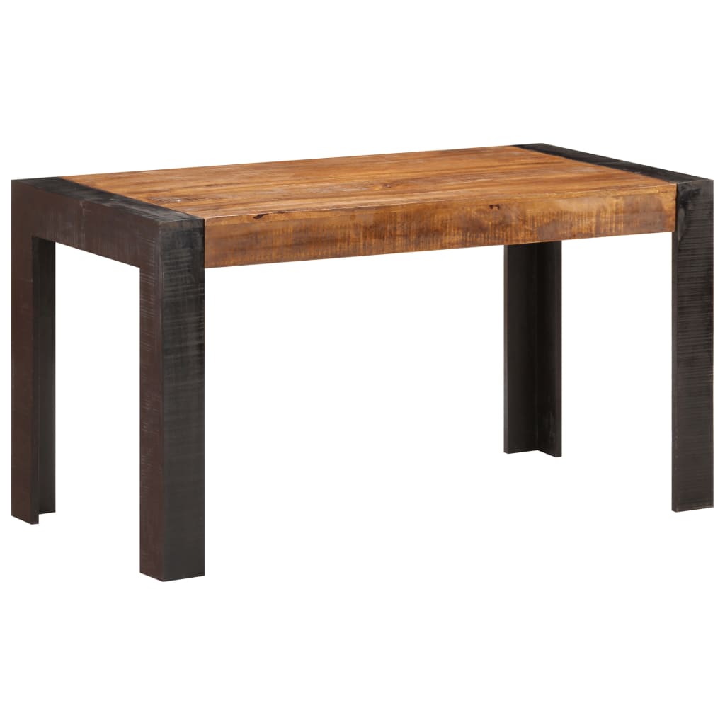 Dining Table 140x70x76 Cm Rough Mango Solid Wood