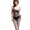 Sexy Underwear Sexy Women's Uniform Suspenders Hollow Perspective Temptation Open Crotch One-piece Socks Free New Women