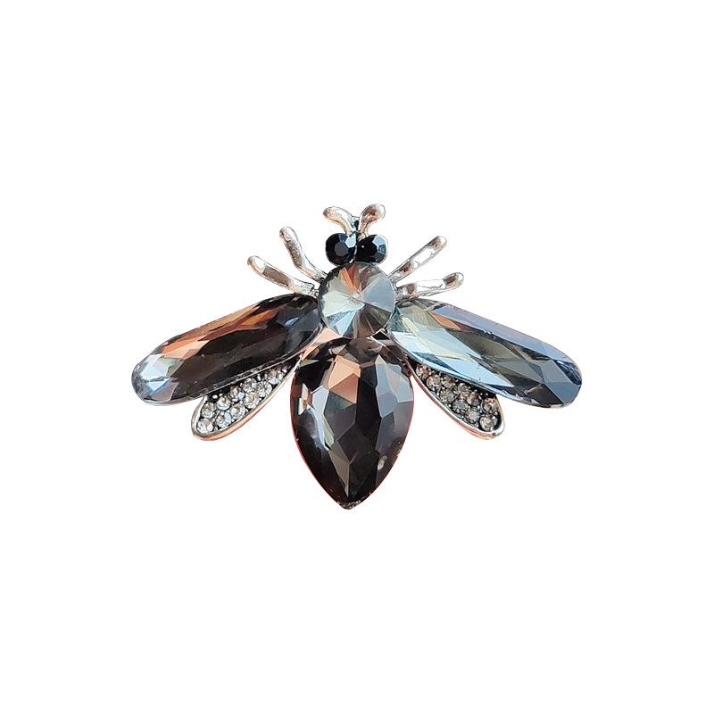 Glass Acrylic Insect Bee Brooch Delicate Same Insect Brooch With Diamonds Rhinestone Pin