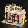 Puppenhaus 3D Puzzle Montage Baumodell Bausatz DIY Kleines Zimmer Spielzeug Zuhause Mit Möbeln Beleuchtung Holzhandwerk Puppenhaus Geschenke