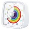 60-minuters visuell timer med nattlampa, bärbar praktisk nedräkningstimer, Pomodoro-timer med regnbågsmönster