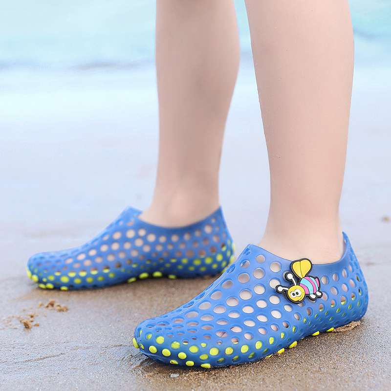 Parent-child children's beach shoes men's and women's summer non-slip soft-soled wading shoes small medium and older children's sandals bird's nest