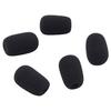 [GONKISS] Microphone Sponge Microphone Windshield Small Microphone Diameter 10mm Broadcast 5 Pieces Black