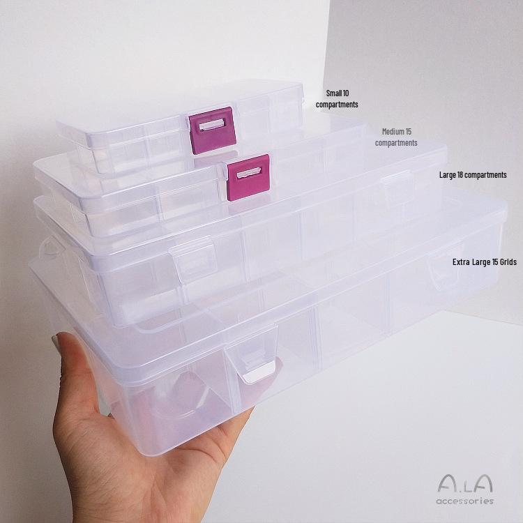 Caja de Almacenamiento Modular Transparente para Joyería y Accesorios