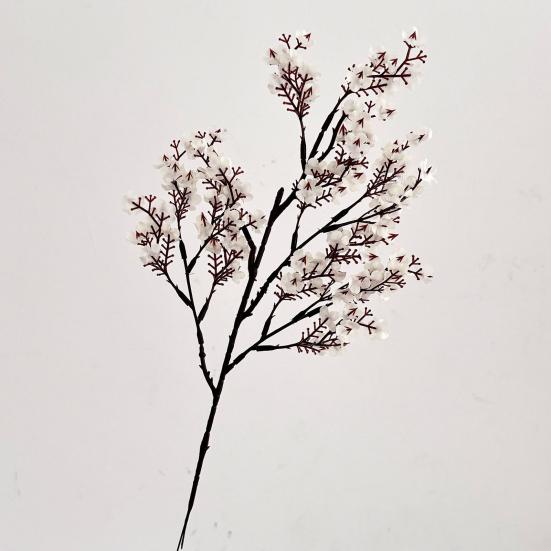 Konstgjorda Plomblomsgrenar 19,6" Falska Långstammade Vinterblomma för Bröllop Hemmakontor Sovrum Fest Bordscentrum