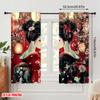 2pcs,2D plane printing Popular Curtains Geisha Sakura Scene Versatile 100% Polyester (without rod) Outdoor Decorations Perfect
