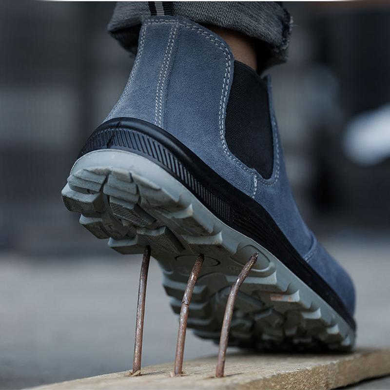 Male Anti scald welding shoes Anti-smash Safety Shoes Anti puncture Work Shoes Protection Boots Steel Toe Indestructible shoes