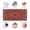 Anti slip Mouse Pad office Pad Desk accessories Keyboard Mouse Pad Game Console Pad Computer Laptop Pad Red Persian Pattern