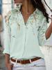 Bestselling Women's Casual Printed Long Sleeve Button-Up Shirt