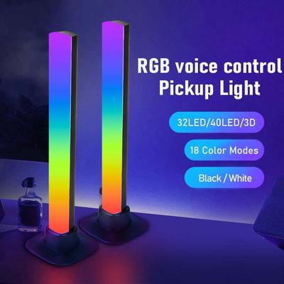 RGB Smart LED Light Bar App Control Pickup Lamp Music Rhythm Atmosphere Lighting for Computer Gaming Desktop Decor Colorful Lamp